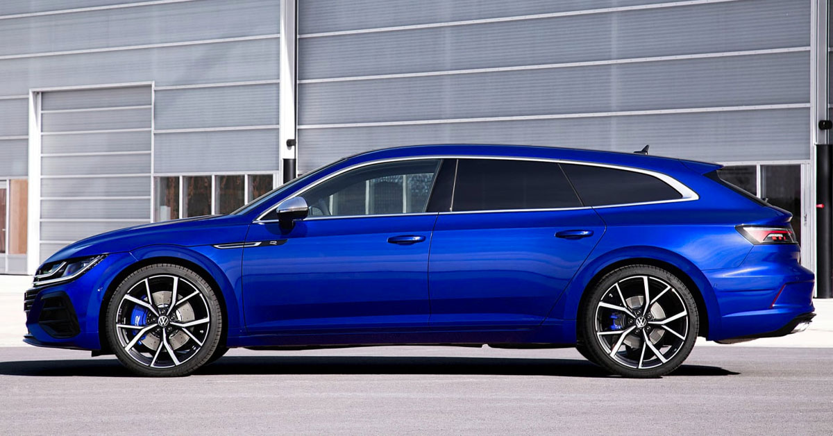 Side shot of the new 2020 Arteon R Shooting Brake