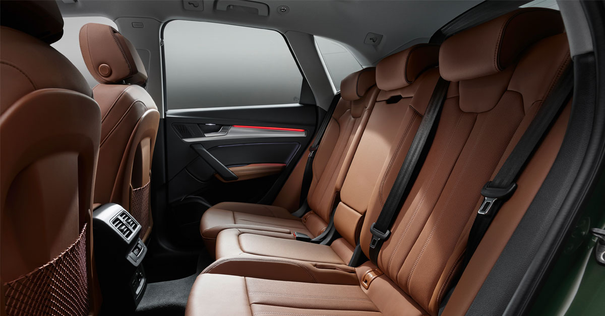 New 2020 Audi Q5 passenger seats example