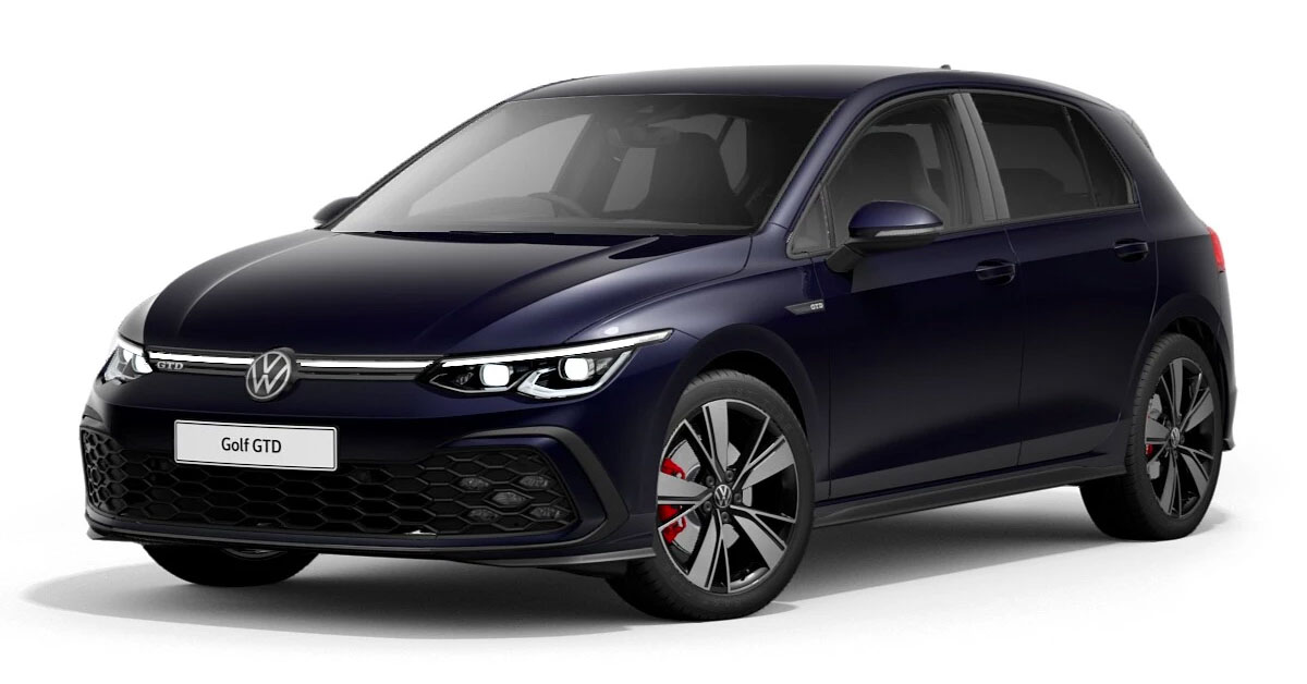 2020 Volkswagen Golf GTD Mk8 in Atlantic Blue Metallic