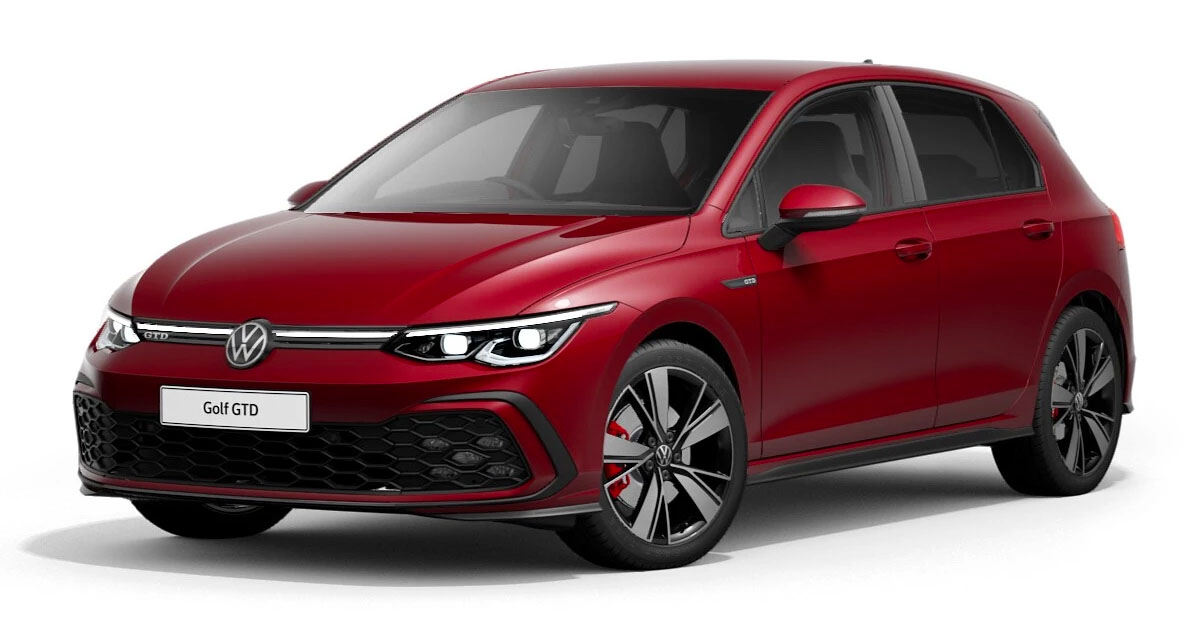 2020 Volkswagen Golf GTD Mk8 in Kings Red Metallic