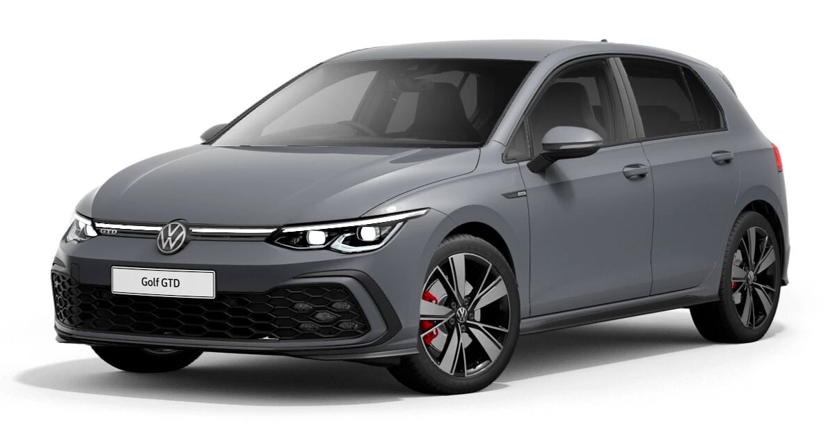 2020 Volkswagen Golf GTD Mk8 in Moonstone Grey Solid