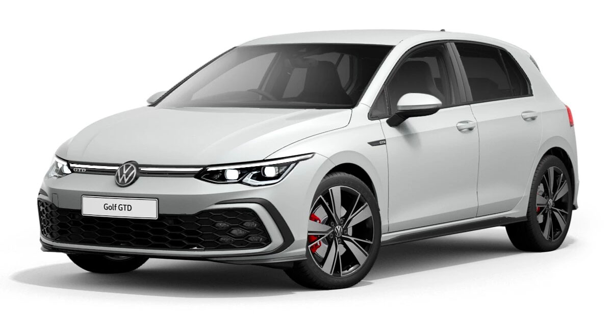 2020 Volkswagen Golf GTD Mk8 in Oryx Mother-of-Pearl