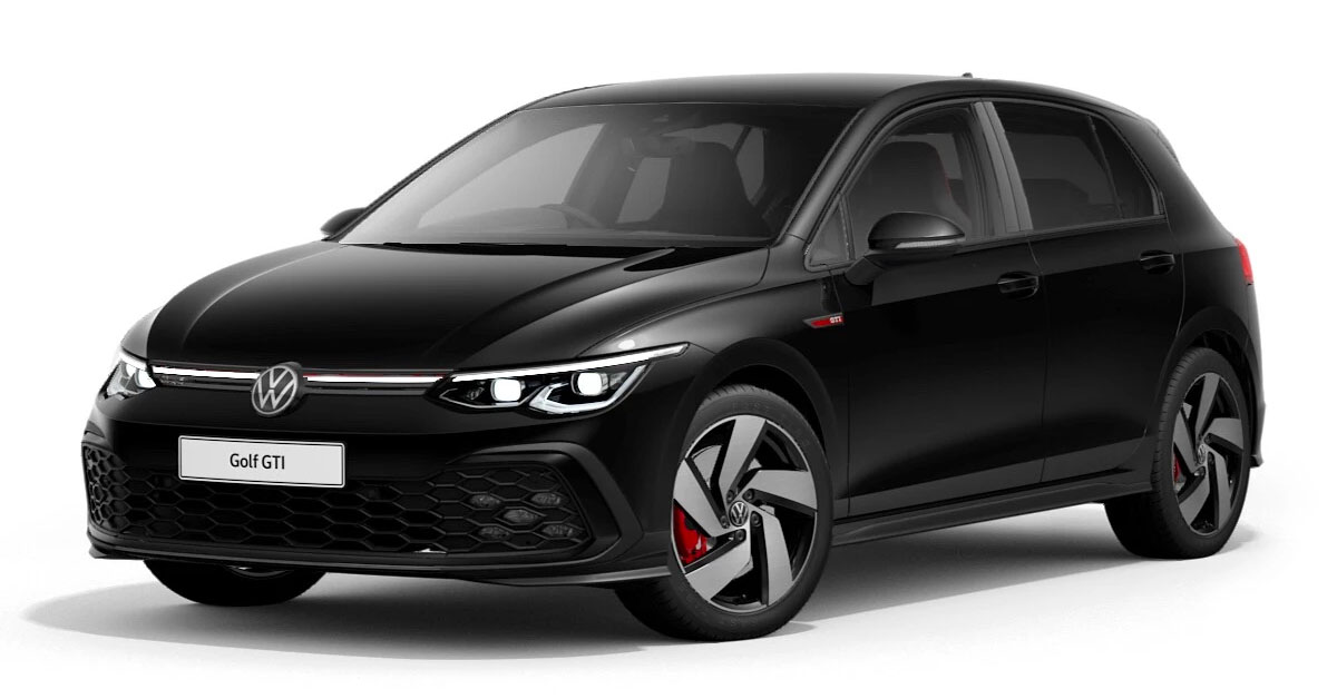 2020 Volkswagen Golf GTI Mk8 in Deep Black Pearl