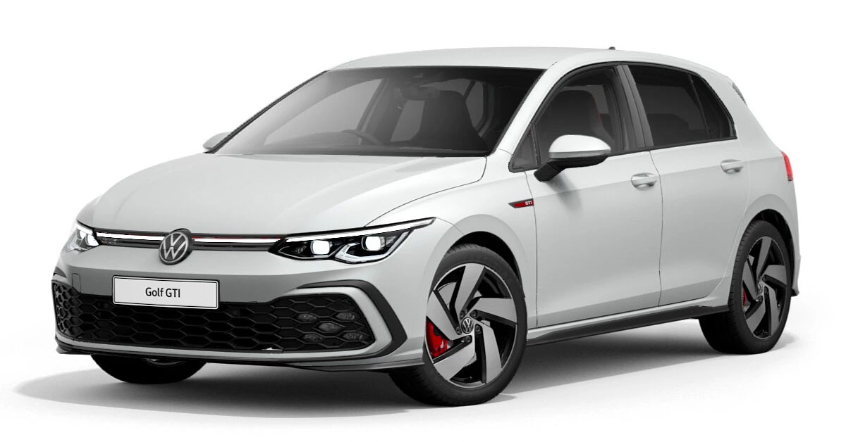 2020 Volkswagen Golf GTI Mk8 in Oryx White Mother-of-Pearl