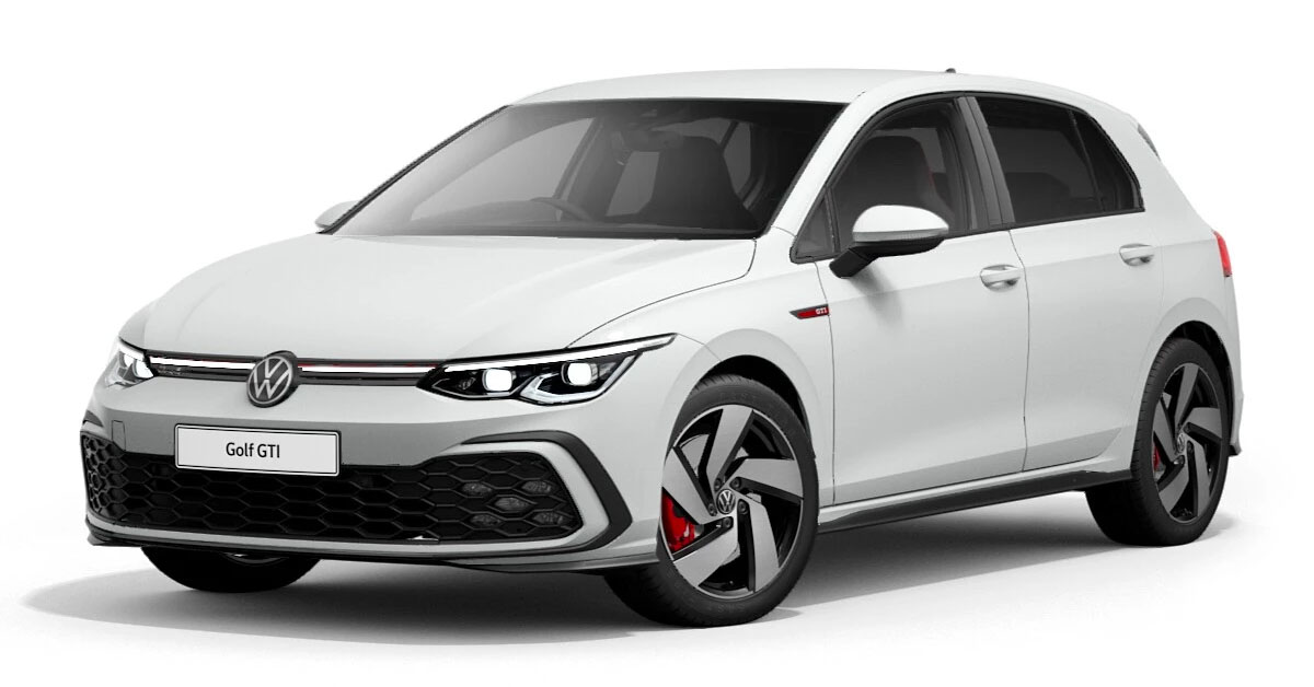 2020 Volkswagen Golf GTI Mk8 in Pure White Solid