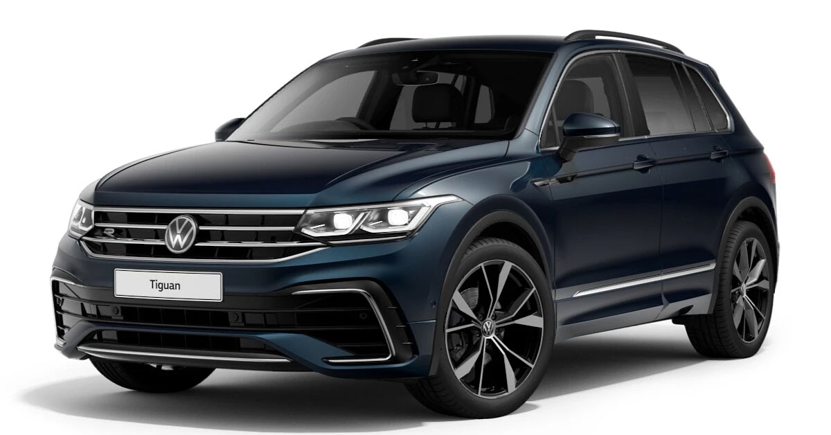 2020 Volkswagen Tiguan in Nightshade Blue Metallic paint