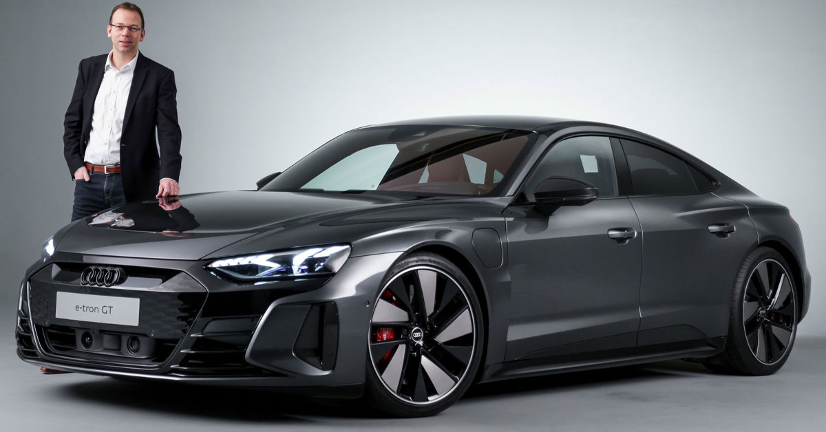 Front side image of the 2021 Audi e-tron GT