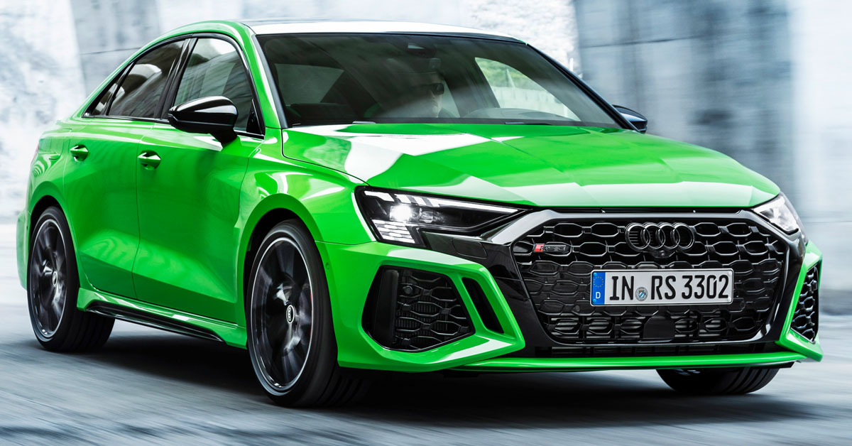 An image of the new 2021 Audi RS3 Saloon