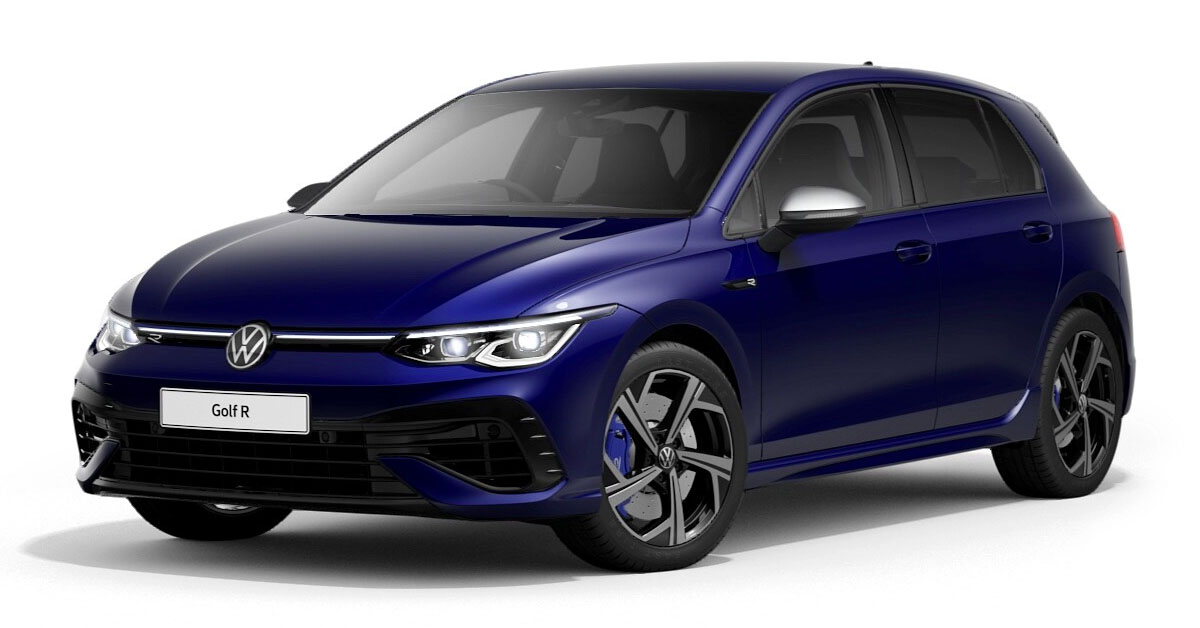 2021 Volkswagen Golf R Mk8 in Lapiz Blue Metallic