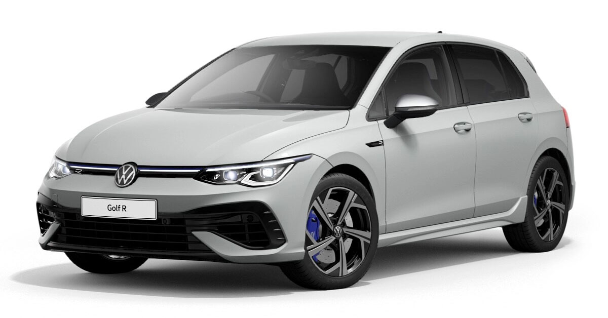 2021 Volkswagen Golf R Mk8 in Pure White Solid