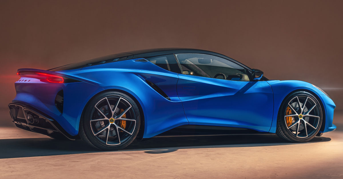 A side shot of the 2022 Lotus Emira