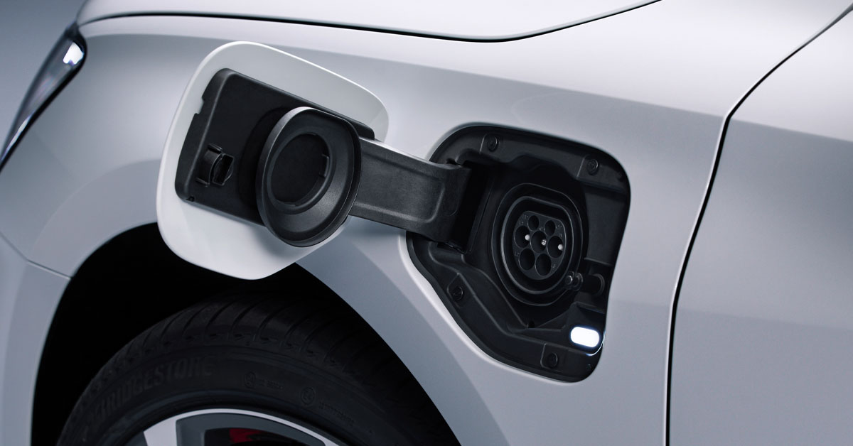 Audi A3 45 TFSI e S Line Competition image of the electric charging port