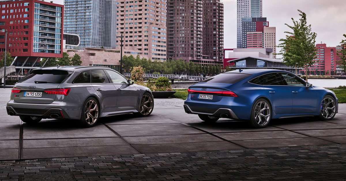 An image of the new Audi RS6 Avant Performance and Audi RS7 Sportback Performance