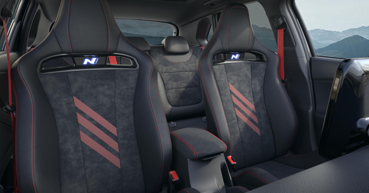 An image of the interior of the new 2022 Hyundai i30 N Drive-N Limited Edition