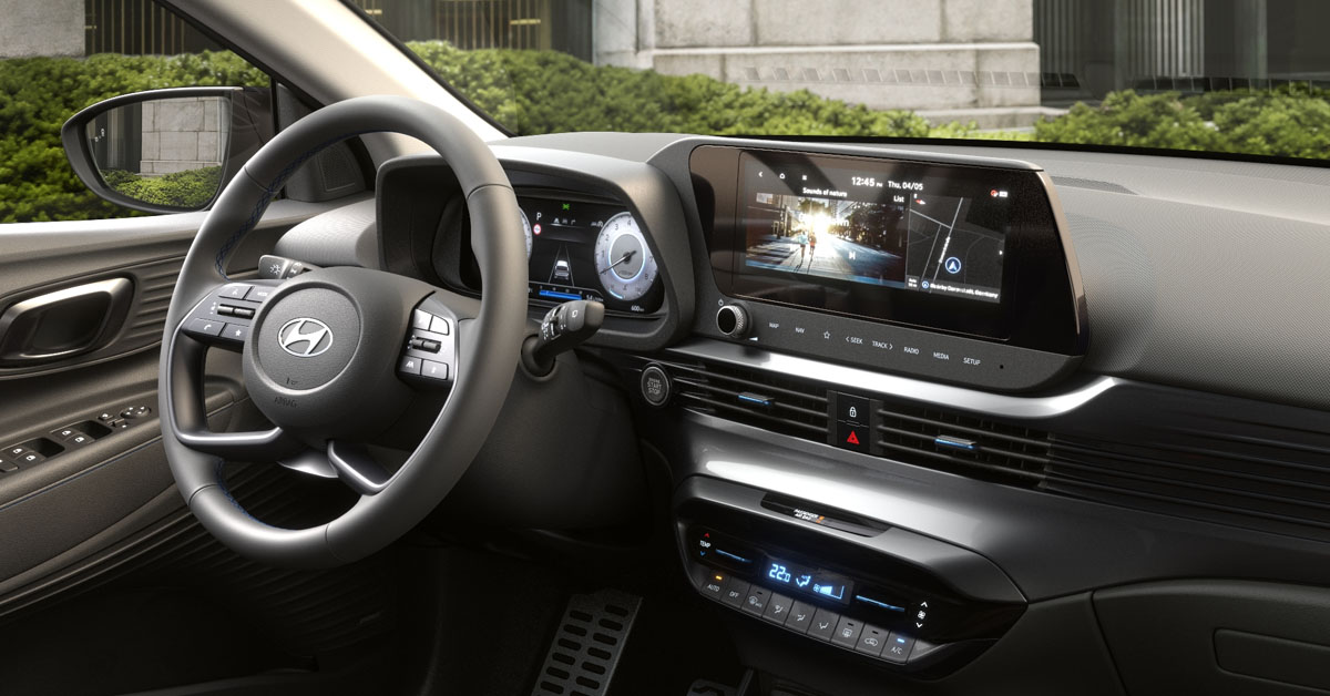 An image showing the interior of the 2024 Hyundai Bayon