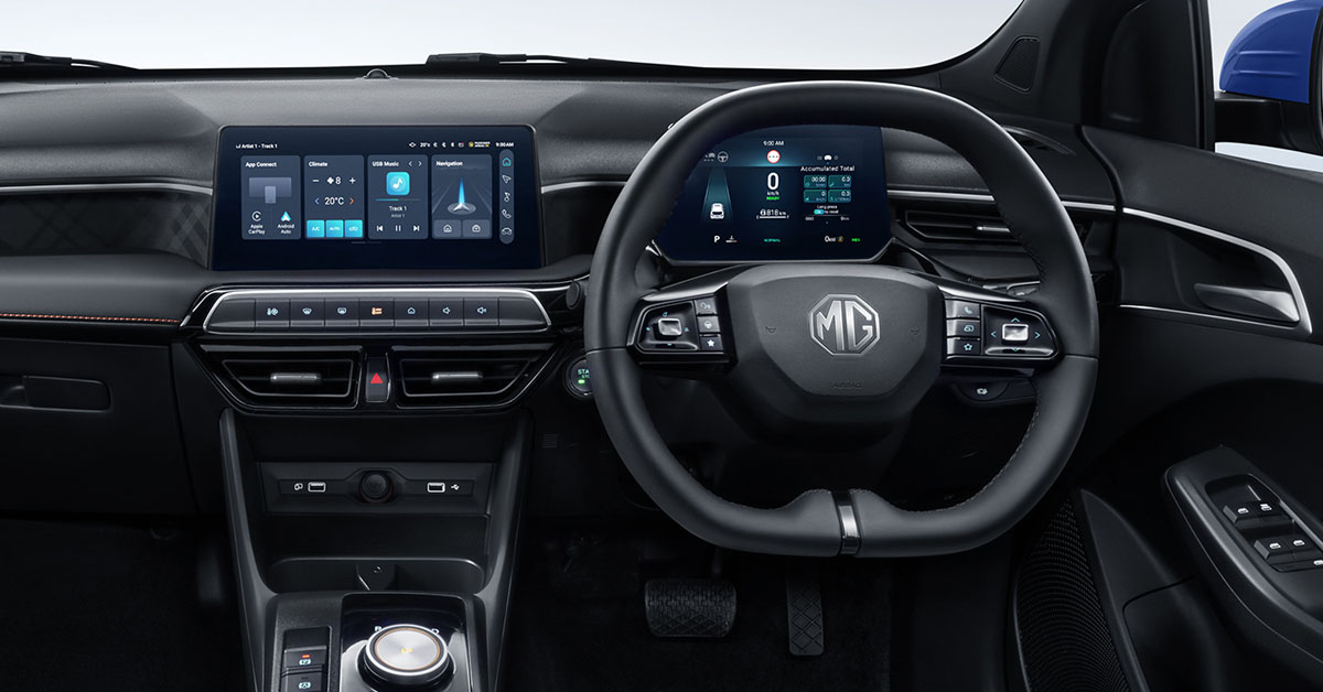 An image of the 2024 MG Motor UK MG3 Hatchback in Battersea Blue metallic paint