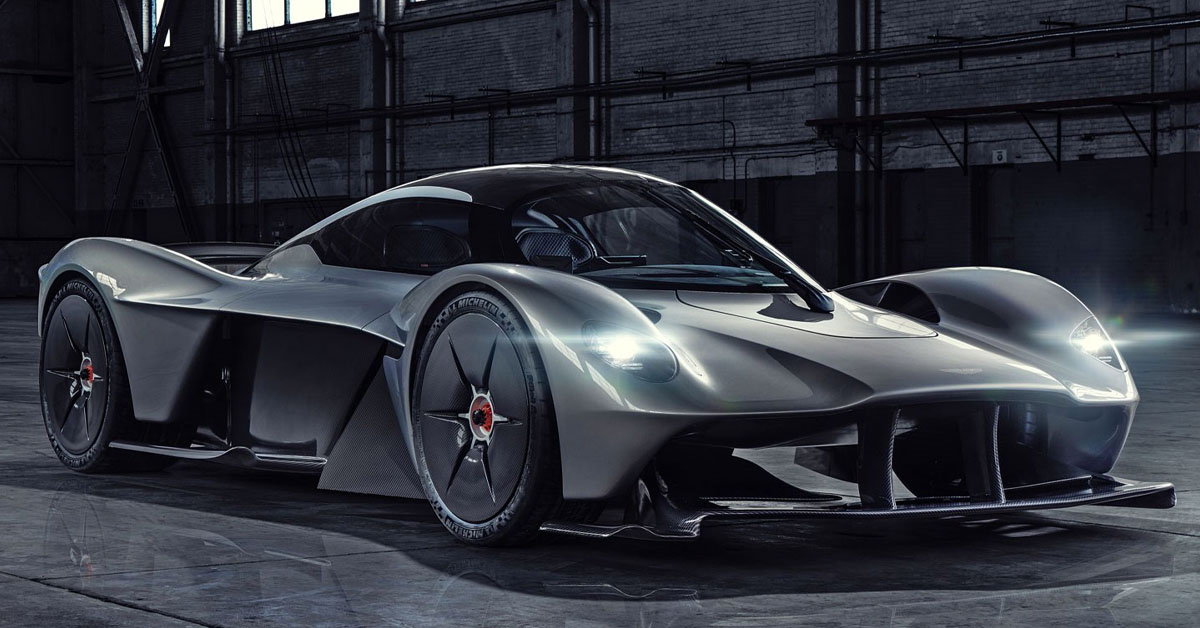 Most expensive hypercars the Aston Martin Valkyrie