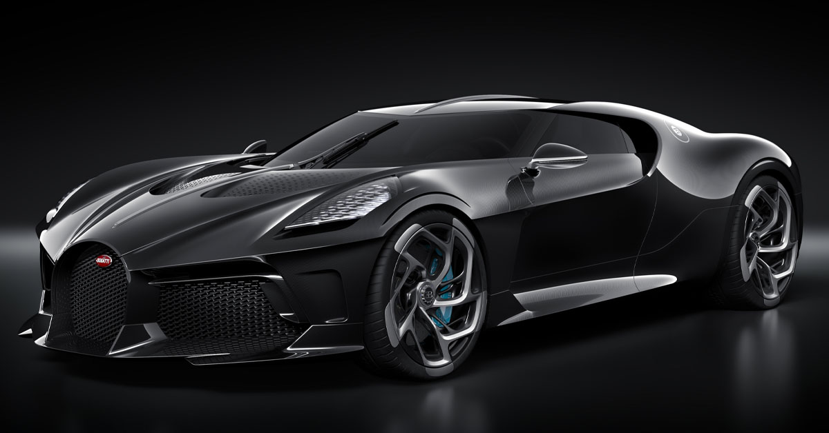 Most expensive hypercars the Bugatti La Voiture Noire