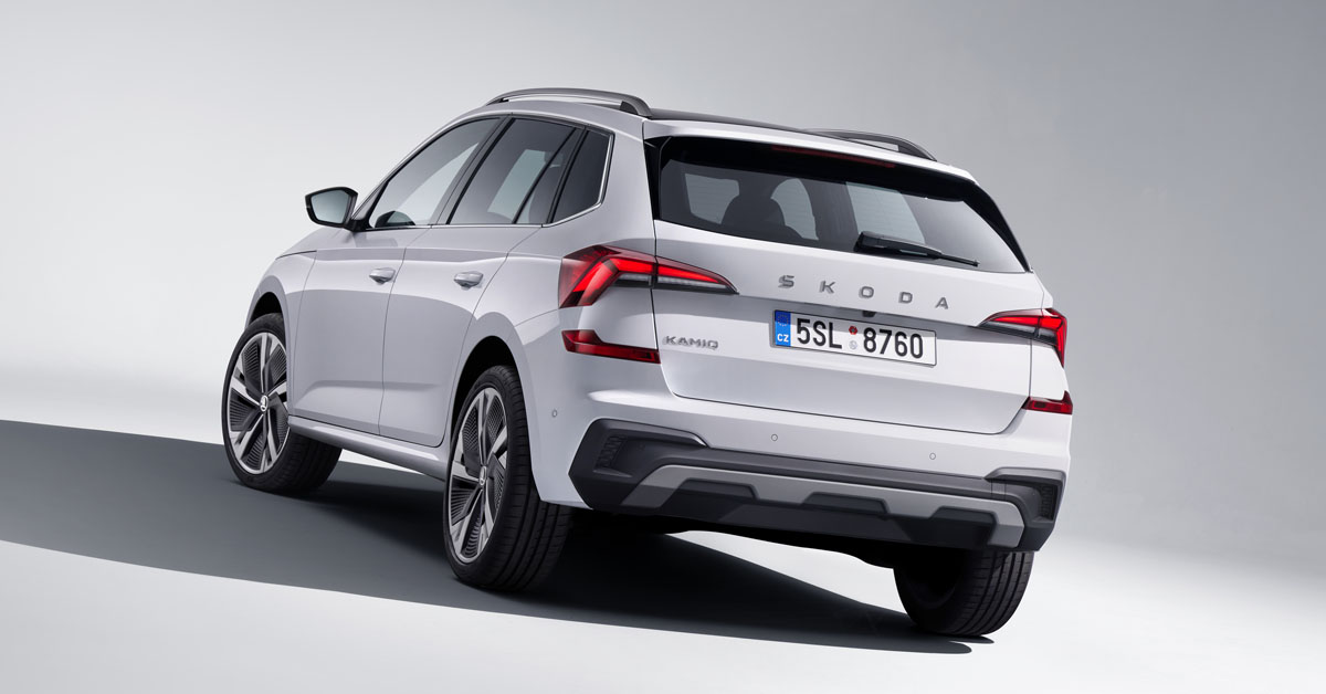 An image of the 2024 facelifted Skoda Scala