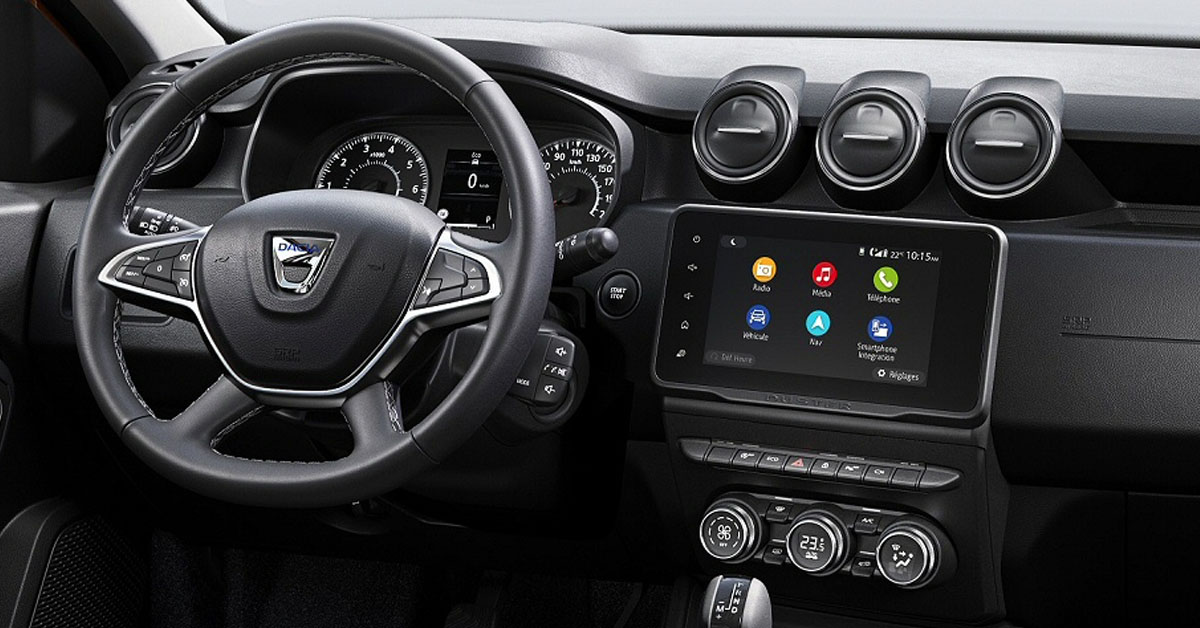 An image of the interior of a 2021 Dacia Duster