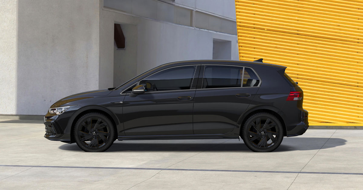 An image showing the Volkswagen Golf Hatchback Mk8 new Black Edition trim