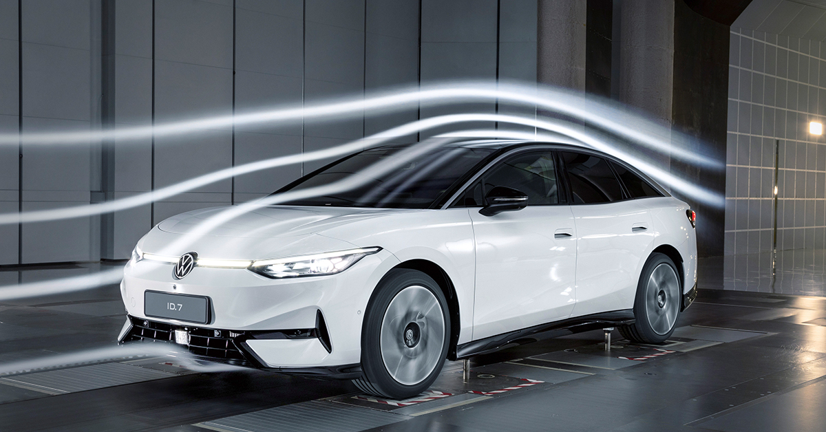 The new Volkswagen ID.7, the most aerodynamic VW model yet.