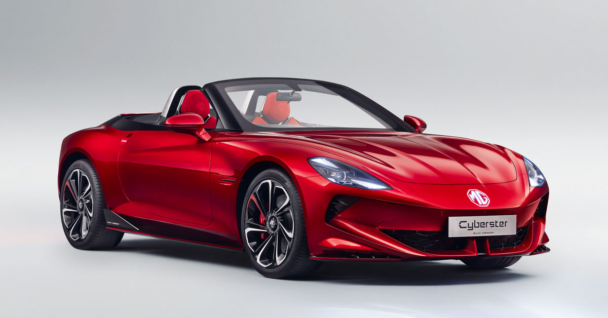 MG Cyberster EV Sports Car makes Exclusive Debut in London